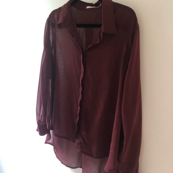 MINKPINK BUTTON DOWN BLOUSE - Picture 3 of 8